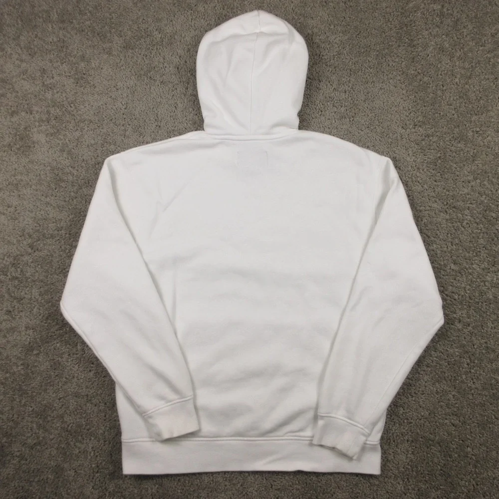 Air Jordan Sweater Mens Medium White Flight Jumpman Pullover Hoodie Sweatshirt